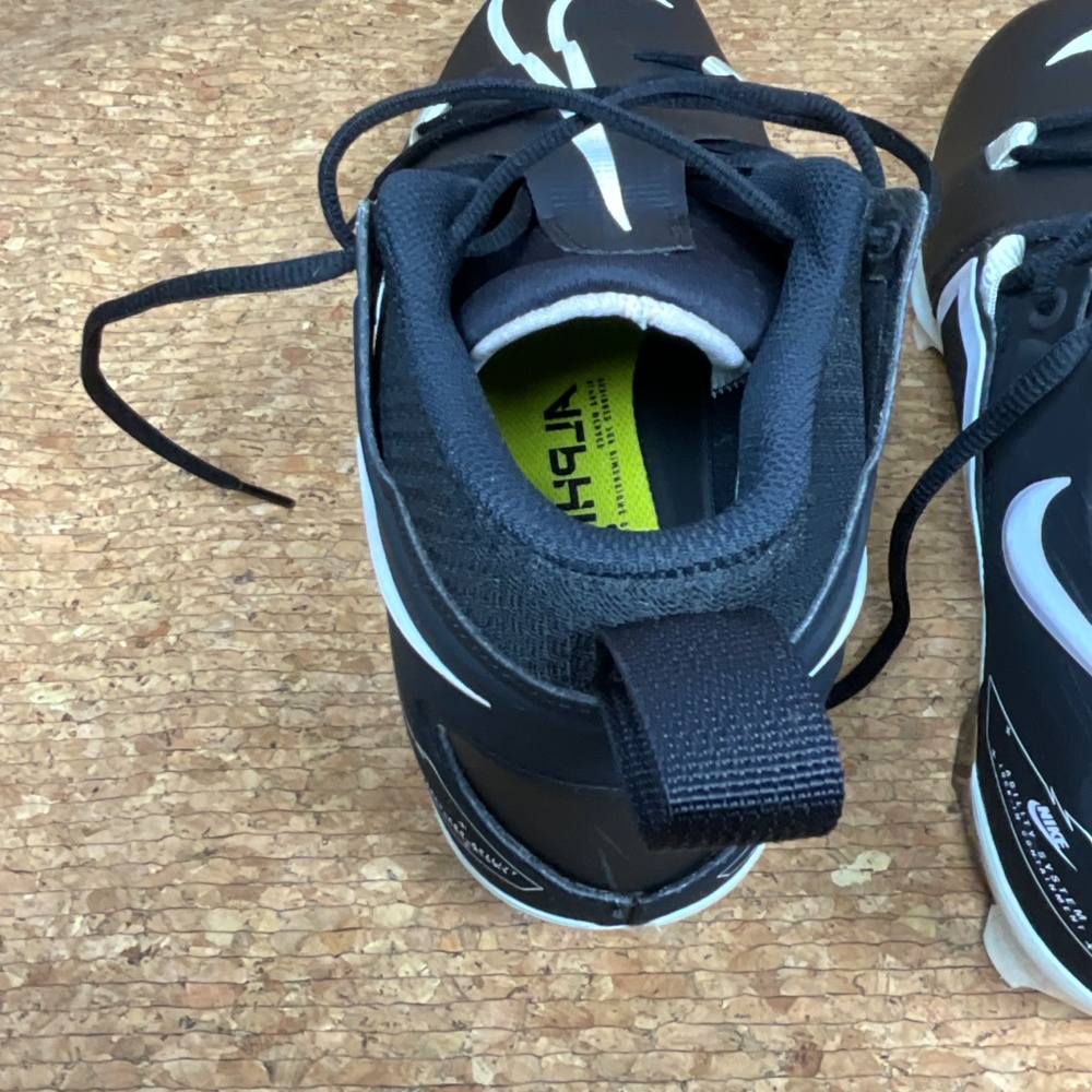 Nike Alpha Menace 3 Football Cleats Men’s Size 13 Black White - Picture 12 of 15